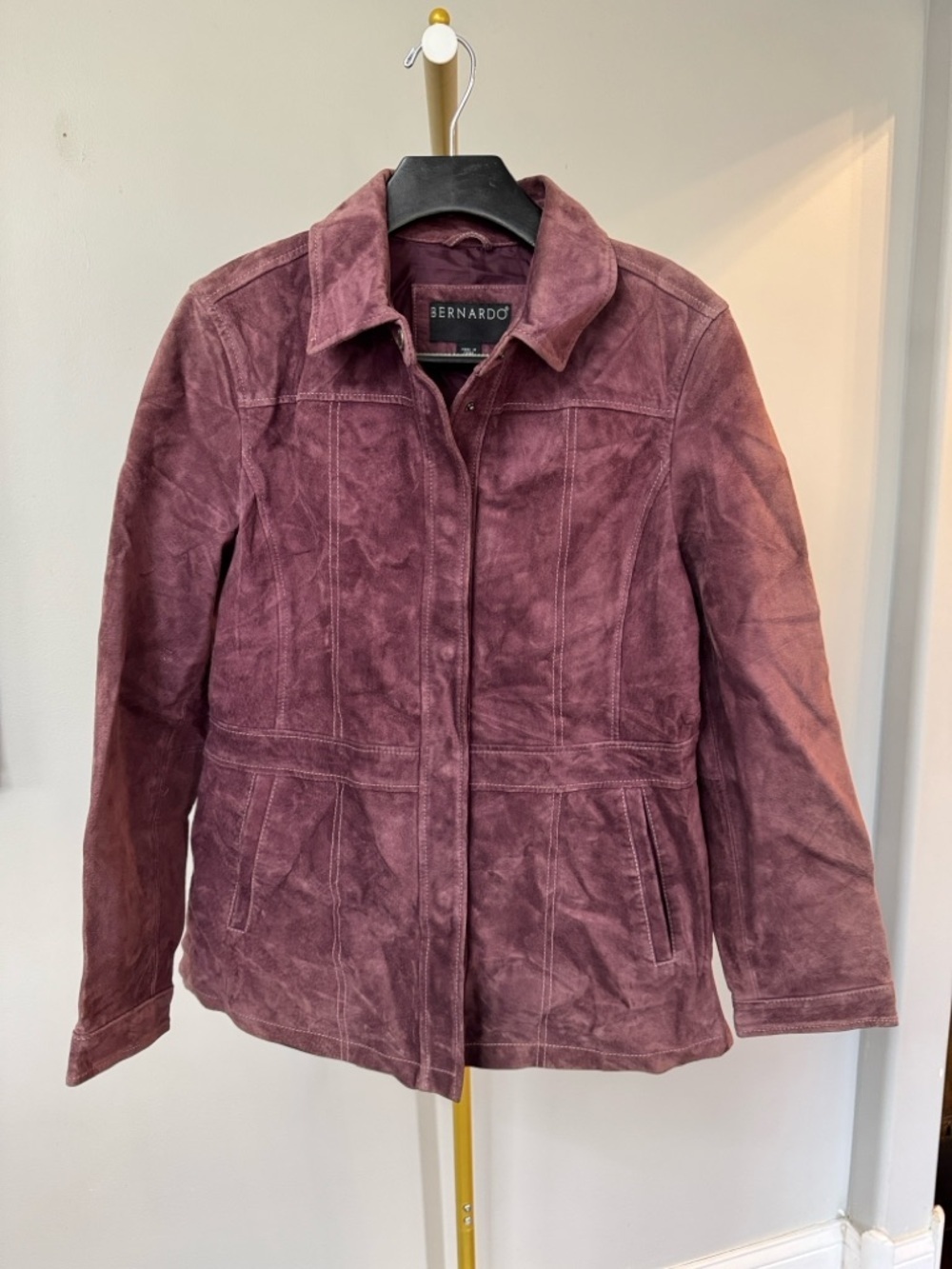 Bernardo Women's plum Suede Jacket